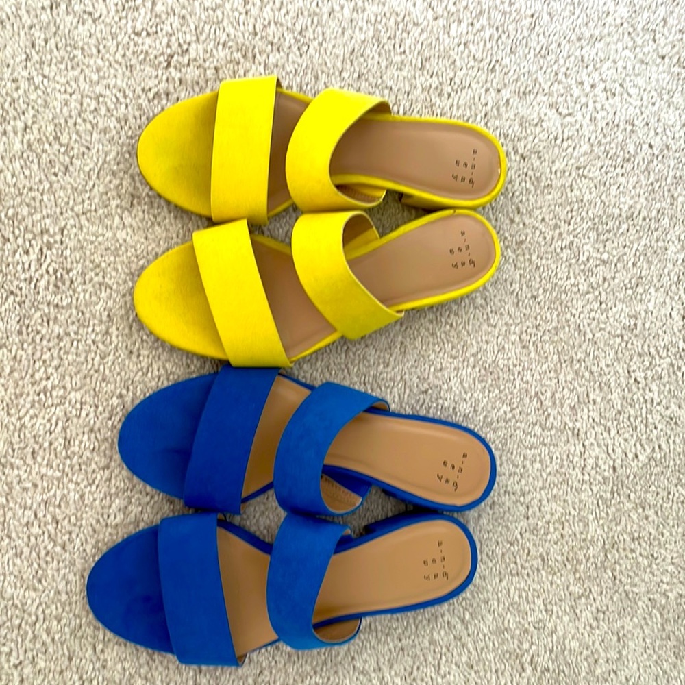 a. New day  sandals used in good condition like new.